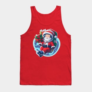 Space Santa Claus Tank Top